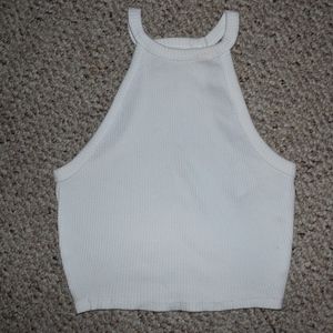 White Hollister crop top size S